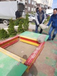 Завезли песок на детскую площадку в песочницу в ЖК "Дергачев"